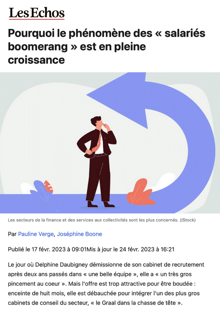 les échos article
